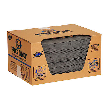 Universal Medium-Weight Absorbent Mat Pad, 100/box