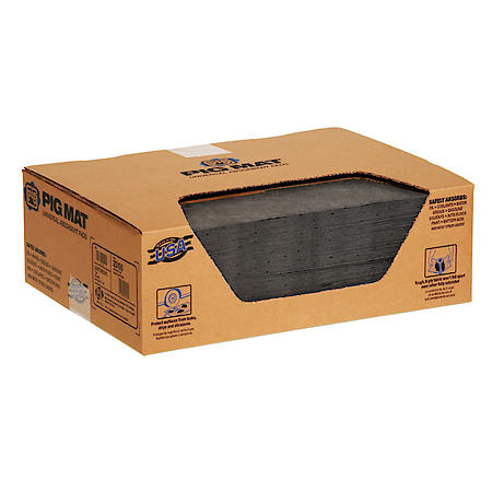 Universal Light-Weight Absorbent Mat Pad , 100/box