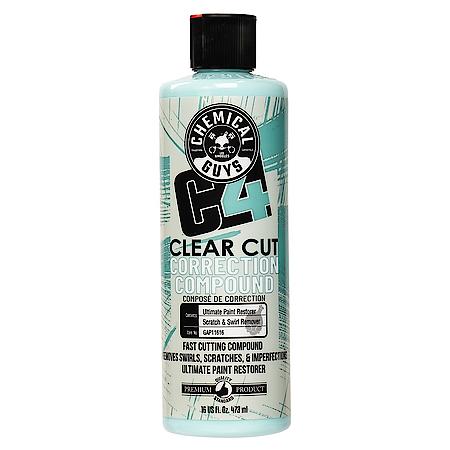 C4 Clear Cut Paint Restoration: Correction Compound, Fast Cutting, Scratch & Swirl Remover, 16 oz.