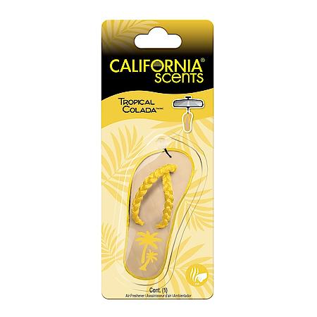 Novelty Hanging Sandal Air Freshener: Tropical Colada Scent, 1 Pack