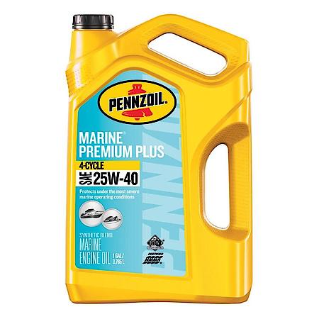 Marine Premium Plus 4-Cycle 25W40 Engine Oil, 1 Gallon
