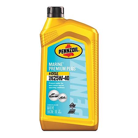 Marine Premium Plus 4-Cycle 25W40 Engine Oil, 1 Quart