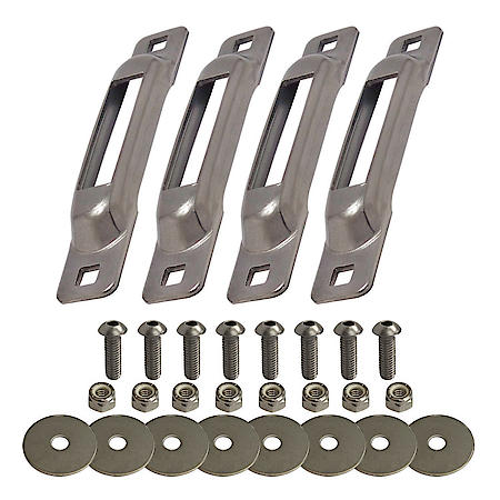 Stainless E-Track Single Strap Anchor 4 Pack with Allen Screws