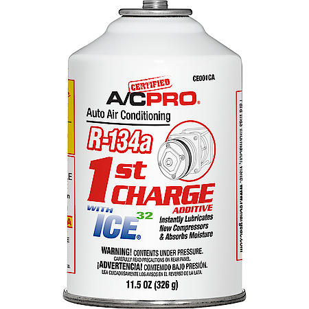 R-134a Refrigerant: With ICE 32 Lubricant, Protects & Absorbs Moisture, 11.5 oz., CA Compliant