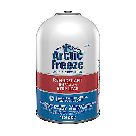 R-134a Refrigerant: With Stop Leak Formula, Seals Common Leaks,  11 oz. of R-134a and 1 oz. of Additives, CA Compliant