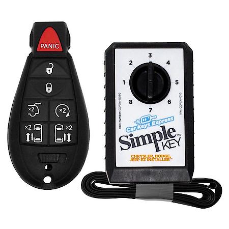 Replacement Chrysler, Dodge, Jeep Remote Key Fobik, 7 Buttons