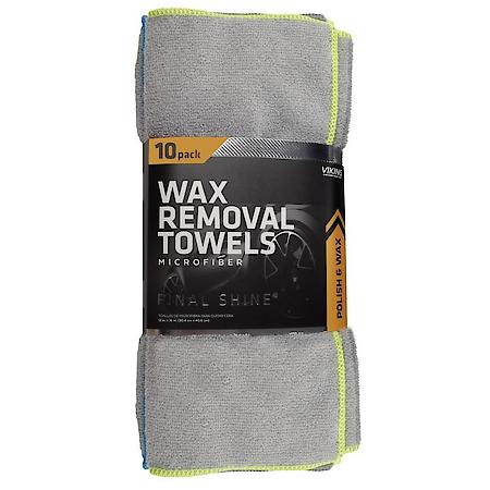 Final Shine Auto Cloths, Microfiber Towels, 12" x 16", Grey