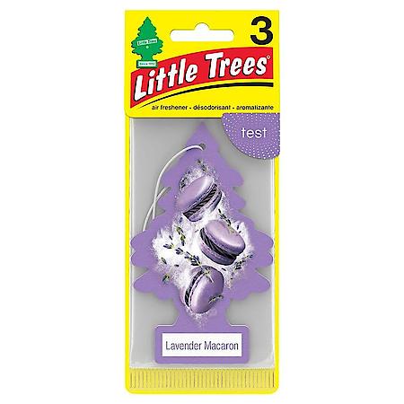 Air Freshener Hanging Trees, Provides long lasting scent for auto or home, Lavender Macaron Scent, 3 Pack