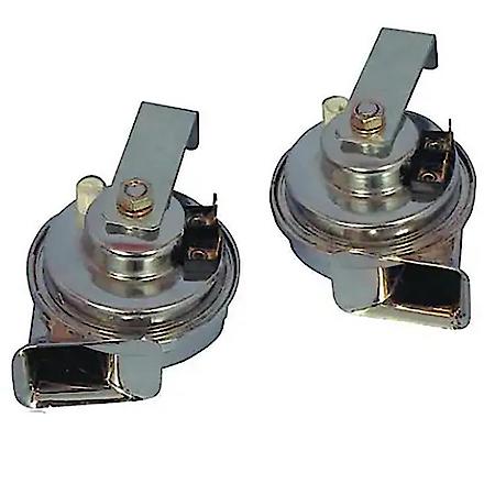 CHROME PAIR OF HORNS