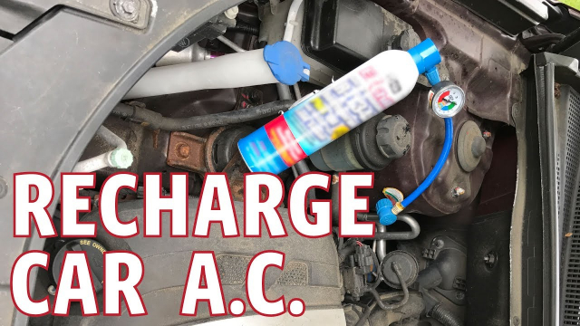 Recharge a Car AC with EZ Chill or AC Pro Refrigerant 
