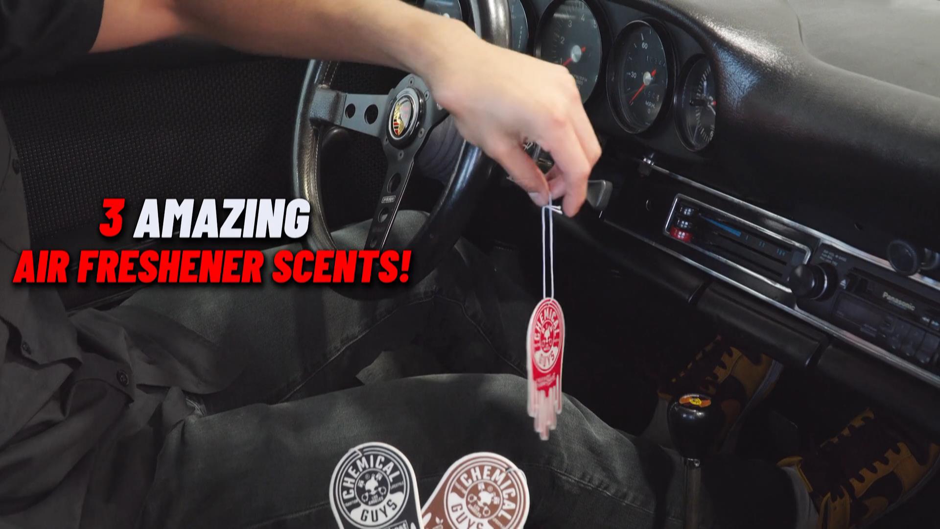 Hanging Air Freshener 3-pack Variety, Black Frost, Cherry Blast, Pina Colada 